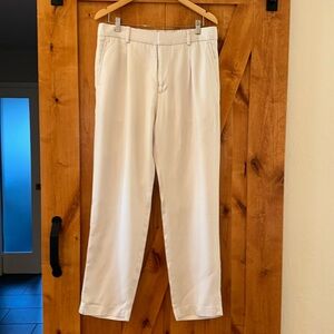 Men’s H&M light khaki color pants, elastic waist size 33 with length of 31